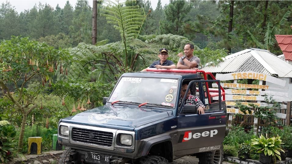 Kegiatan Penanaman Pohon di Jalur Susur Hutan Jeep Tatamba oleh Penjabat Bupati Kabupaten Tegal